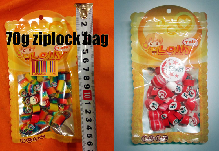 Our Singapore in 70g ziplock bag