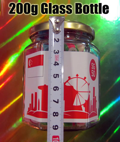 Bottle 200g Hexagonal 