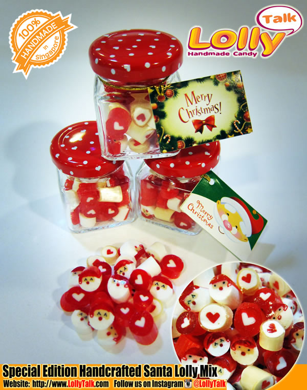 Santa Lolly Mix in Square Bottles