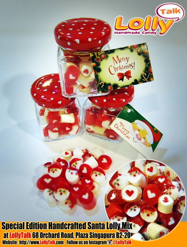 Santa Lolly Mix in Square Bottles