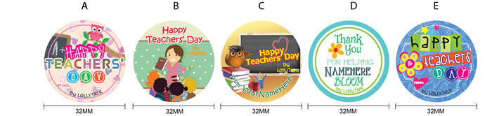 Teachers Day 32mm 2015 Design